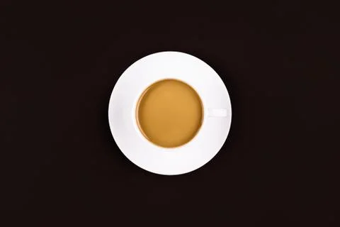 Coffee on dark background Stock Photos