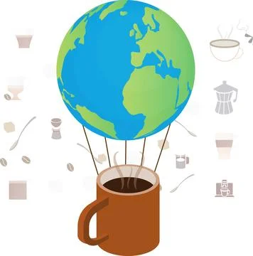 Coffee day Stock Illustration