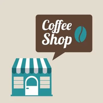 Coffee design over  beige background vector illustration Stock-Illustration