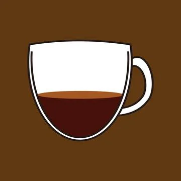 Coffee design over brown background, vector illustration. Eps 10. resources Stock Illustration