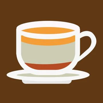 Coffee design over brown background,vector illustration. Stock Illustration