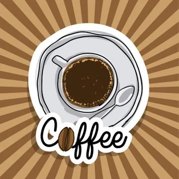 Coffee design over grunge background vector illustration Stockillustratie