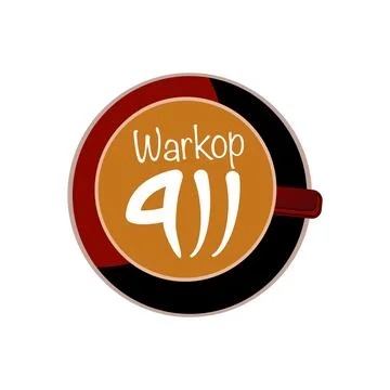 Coffee design over white background, Coffee cup icon in cartoon style Stock Illustration