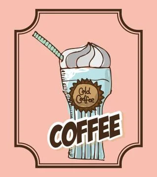 Coffee design , vector illustration Illustrazione stock