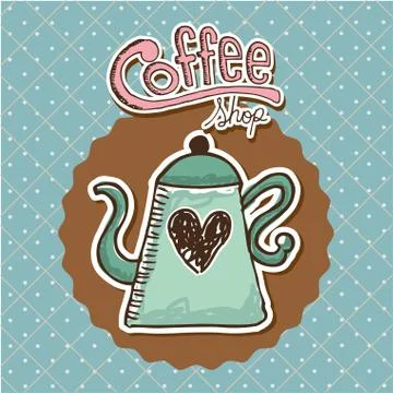 Coffee design , vector illustration Illustrazione stock