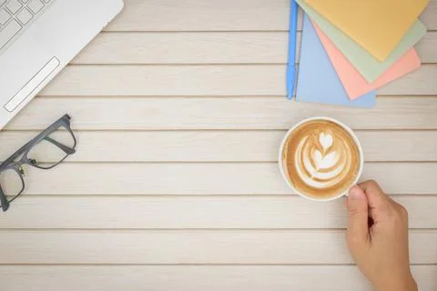 Coffee desk Stock Photos