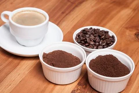 Coffee, different types Stock Photos