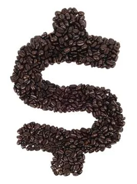 Coffee Dollar Sign Stock Photos