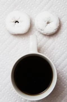 Coffee Donut Face Stock Photos