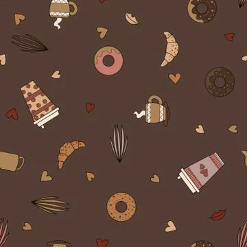 Coffee, doodle design. Stock Illustration