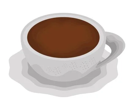 Coffee drink in cup Stock Illustration