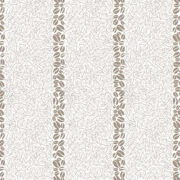Coffee drink seamless background. Coffee beans seamless pattern. 库存插图