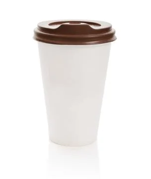 Coffee drinking paper cup Stock Photos