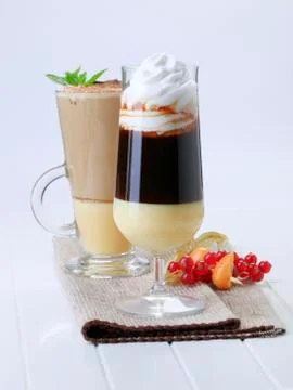 Coffee drinks Stock Photos