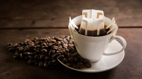 Coffee Drip Bag 库存照片