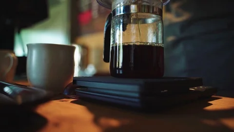 Coffee drip process Stock Footage 95792659