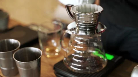 Coffee drip process Video stock 140516711