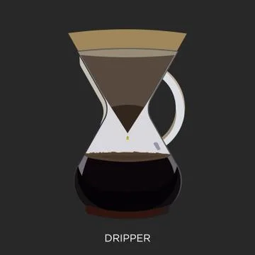 Coffee Dripper Stock Illustration