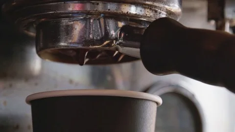Coffee Dripping From Machine Stock Footage 82673898