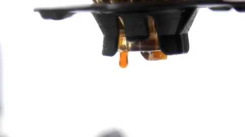 Coffee dripping from paper filter in cone Stock-Footage 123670626
