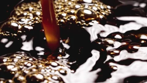 Coffee dripping - stirring close-up Vídeo Stock 257985410