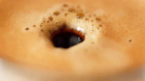 Coffee drop drops in slow motion Stock Footage 81987913