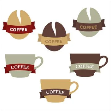 Coffee elements for design Stock Illustration