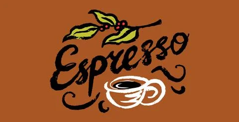 Coffee emblems logo and lettering for your coffee brand. Espresso and coffee Stock Illustration
