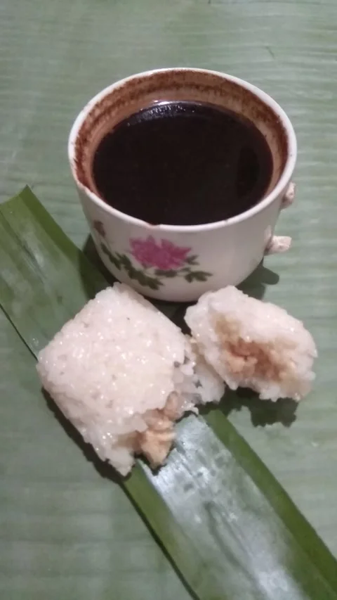Coffee end snacks Video stock 217347619