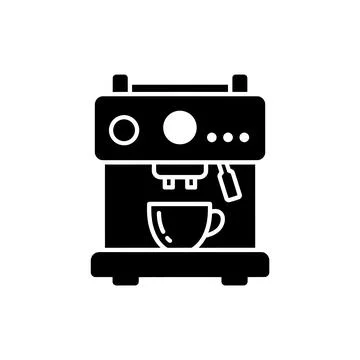 Coffee Espresso Machine Brewing Icon Stock Illustration