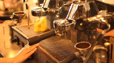 Coffee Espresso Machine Stock-Footage 35231307