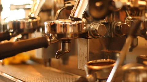 Coffee Espresso Machine Stock Footage 35233393