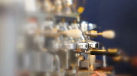 Coffee Espresso Machine Stock Footage 35238608