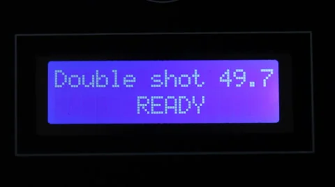 Coffee Espresso Machine screen Stock Footage 35169528