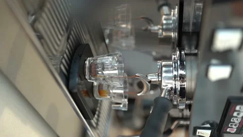 Coffee Espresso Preparation - 4K 100 FPS - Vertical shoot Video stock 196189033