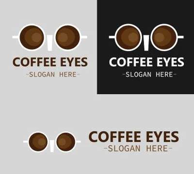 Coffee eyes Stock Illustration