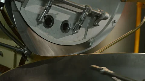 Coffee falling into a roaster  Stock Footage 43199164