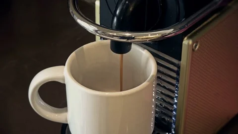 Coffee filling a cup Stock Footage 70838562