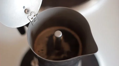 Coffee fills the Cup Stock Footage 51553372
