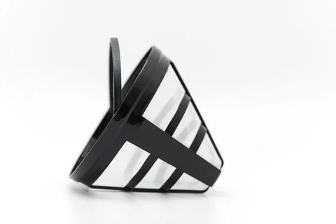 Coffee filter holder tilted on its side with a simple design Stock Photos