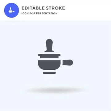 Coffee Filter icon vector, filled flat sign, solid pictogram isolated on white Stock Illustration