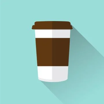COFFEE FLAT Stock Illustration