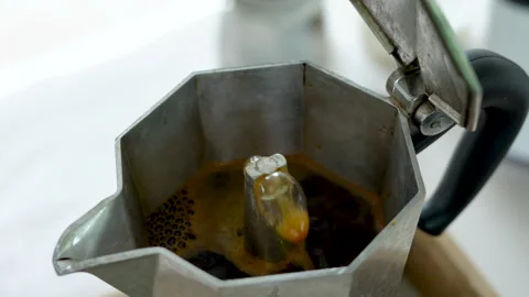 Coffee Flow, 4K Video Close-up Stock Footage 263325128