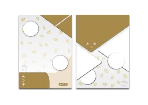 Coffee Flyer Template Design Stock Illustration