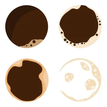 Coffee with foam, coffee drink. Stock Illustration