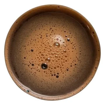 Coffee foam isolate Stock Photos