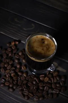 Coffee with foam  Stock Photos