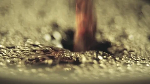 Coffee with foam in slow motion Stock Footage 76250319