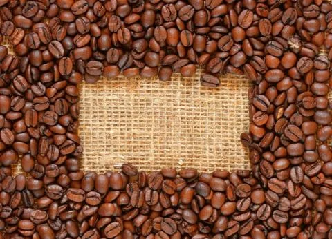 Coffee frame Stock Photos