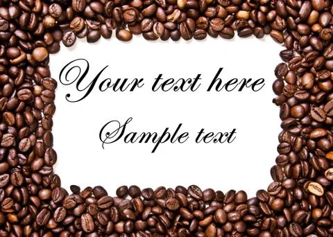 Coffee frame Stock Photos